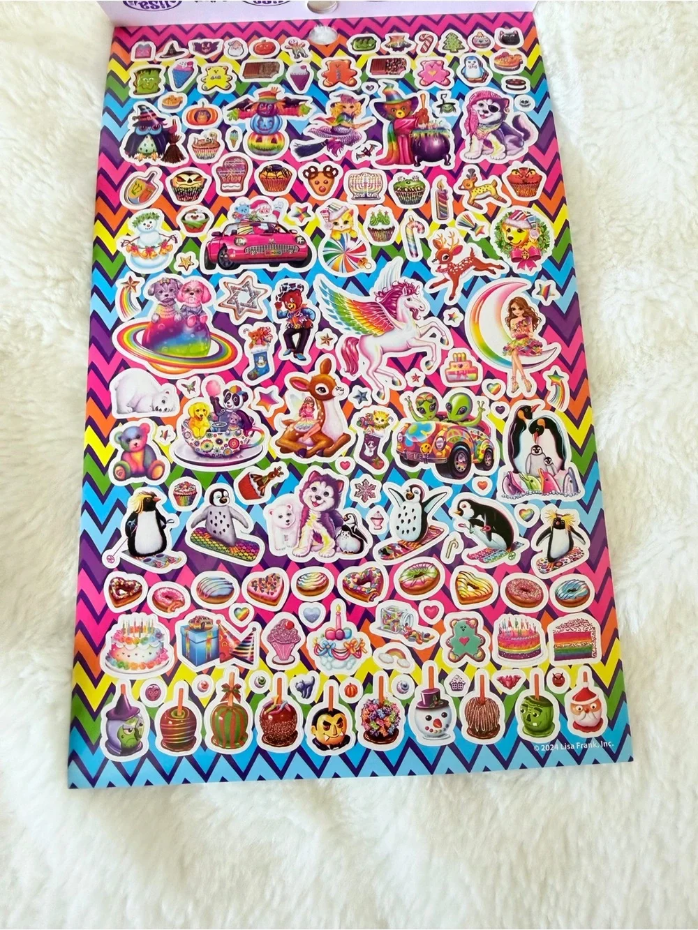 Lisa Frank 600+ Sticker Book Set of 2 – Brand New - 90s Y2K - Stationary Rainbow